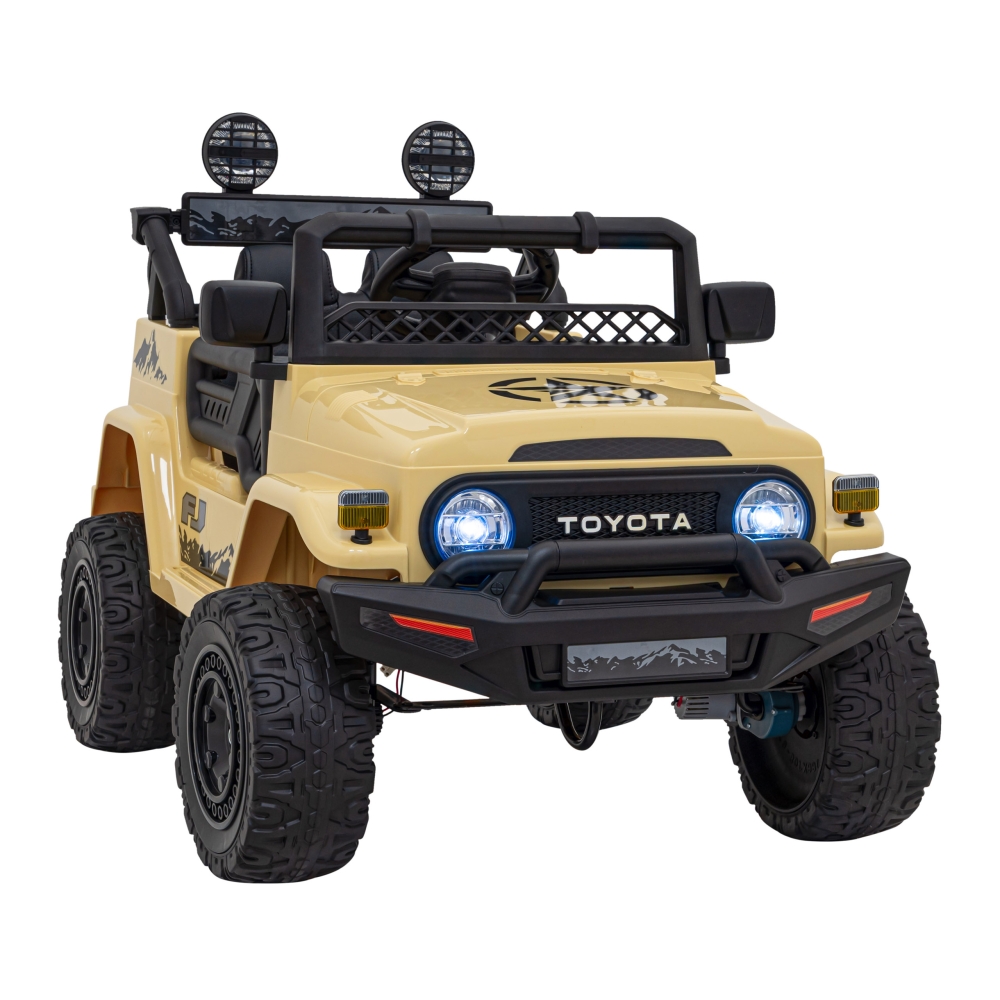 Elektromobilis Toyota FJ Cruiser 4x4, Beige-Elektromobiliai vaikams, Visureigiai-e-vaikas