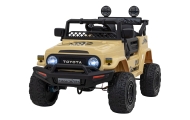 Toyota FJ Cruiser dla dzieci Beżowy + Pilot + Napęd 4x4 + Audio LED + EVA + Wolny Start