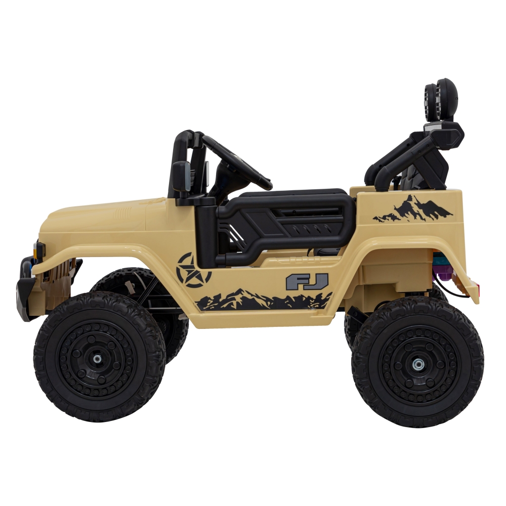 Elektromobilis Toyota FJ Cruiser 4x4, Beige-Elektromobiliai vaikams, Visureigiai-e-vaikas