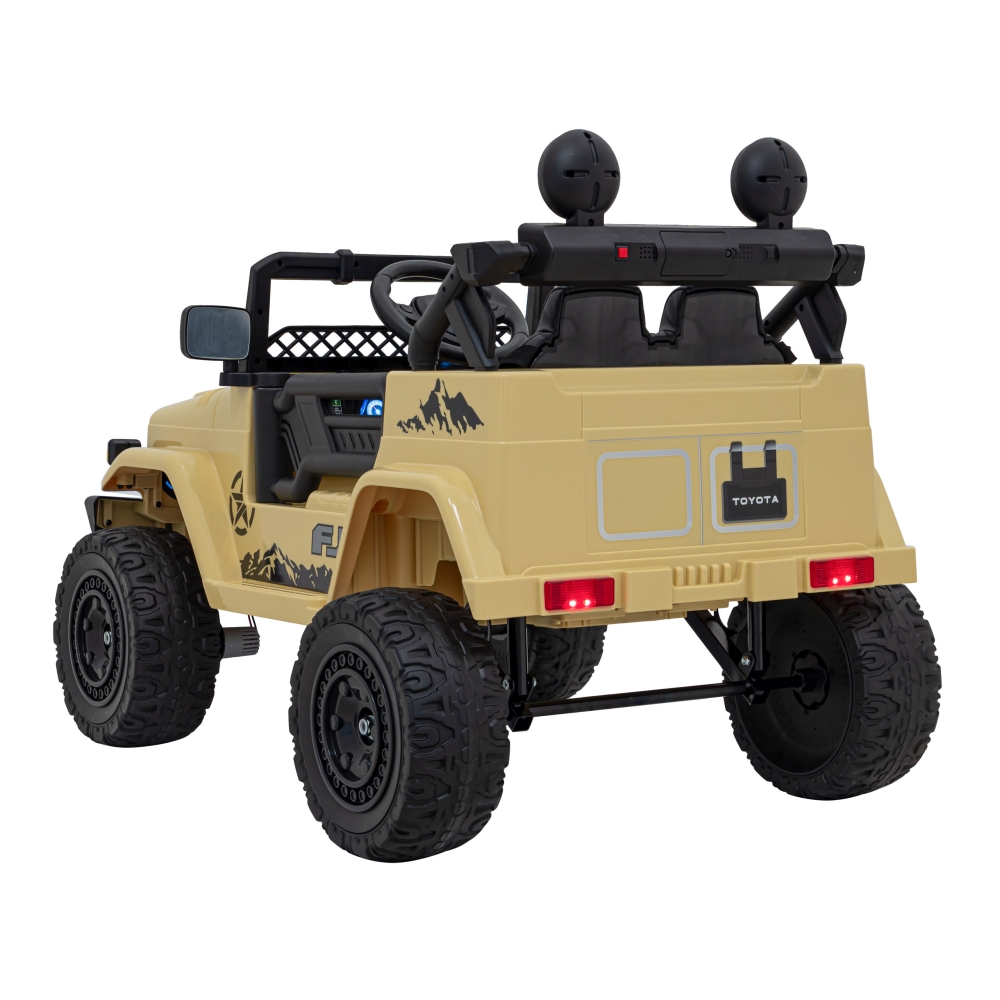 Elektromobilis Toyota FJ Cruiser 4x4, Beige-Elektromobiliai vaikams, Visureigiai-e-vaikas