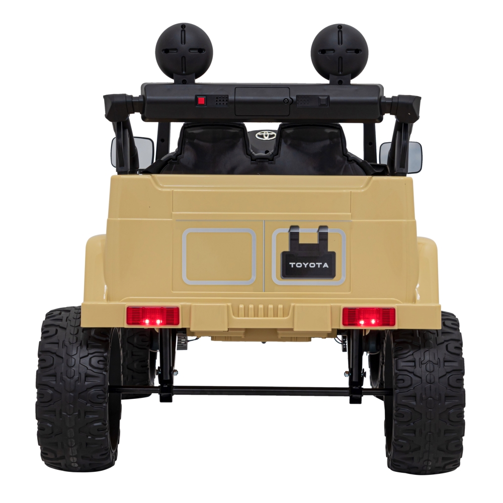Elektromobilis Toyota FJ Cruiser 4x4, Beige-Elektromobiliai vaikams, Visureigiai-e-vaikas