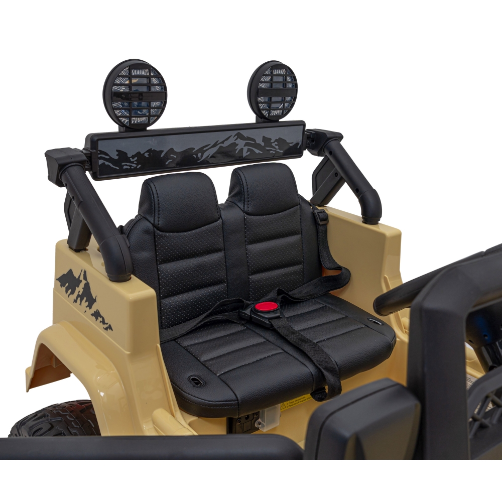 Elektromobilis Toyota FJ Cruiser 4x4, Beige-Elektromobiliai vaikams, Visureigiai-e-vaikas