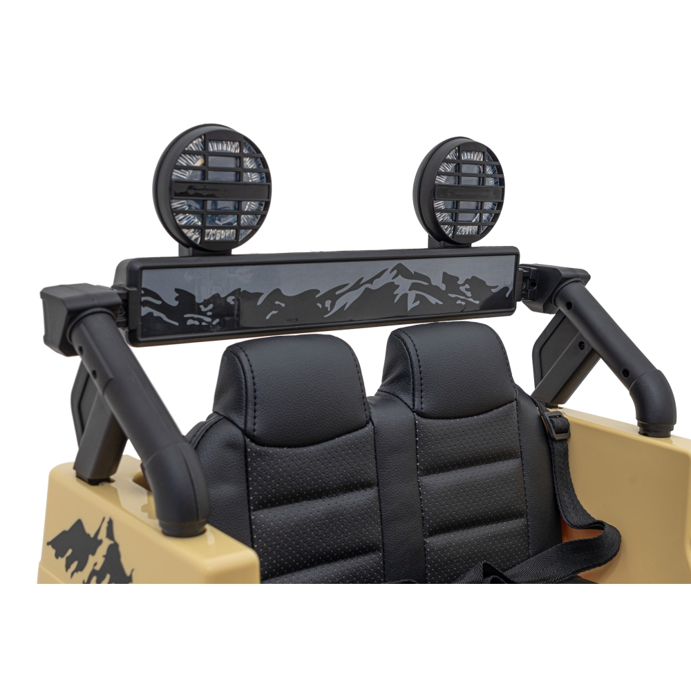 Elektromobilis Toyota FJ Cruiser 4x4, Beige-Elektromobiliai vaikams, Visureigiai-e-vaikas