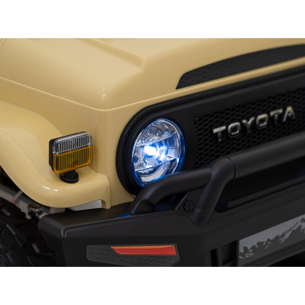 Elektromobilis Toyota FJ Cruiser 4x4, Beige-Elektromobiliai vaikams, Visureigiai-e-vaikas