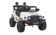 Toyota FJ Cruiser dla dzieci Biały + Pilot + Napęd 4x4 + Audio LED + EVA + Wolny Start