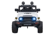 Elektromobilis Toyota FJ Cruiser 4x4, White-Elektromobiliai vaikams, Visureigiai-e-vaikas