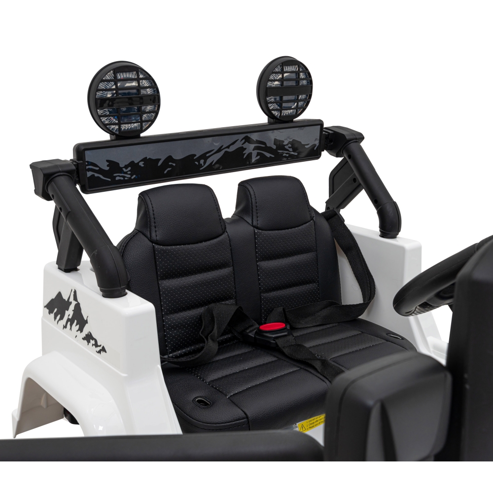 Elektromobilis Toyota FJ Cruiser 4x4, White-Elektromobiliai vaikams, Visureigiai-e-vaikas