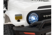 Toyota FJ Cruiser dla dzieci Biały + Pilot + Napęd 4x4 + Audio LED + EVA + Wolny Start