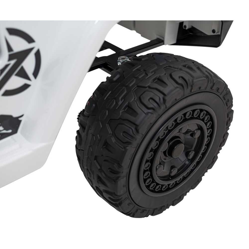 Elektromobilis Toyota FJ Cruiser 4x4, White-Elektromobiliai vaikams, Visureigiai-e-vaikas