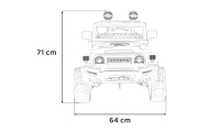 Toyota FJ Cruiser dla dzieci Biały + Pilot + Napęd 4x4 + Audio LED + EVA + Wolny Start