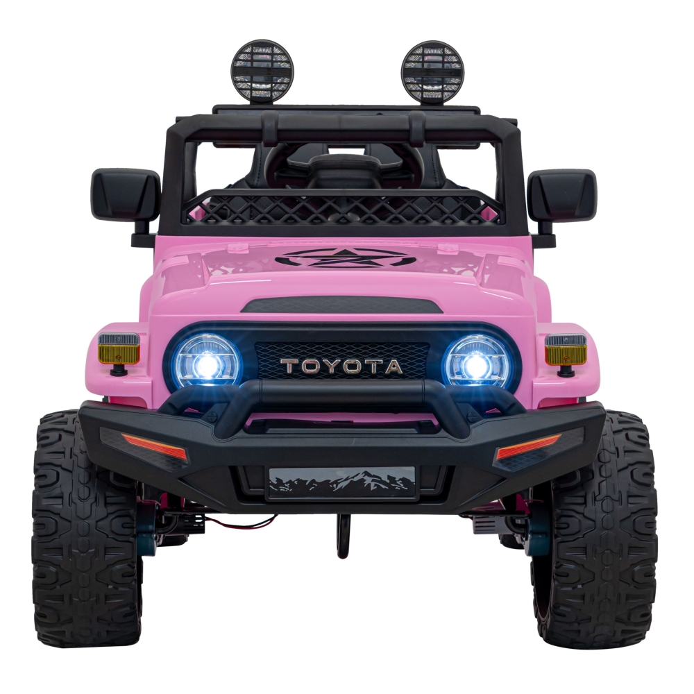 Elektromobilis Toyota FJ Cruiser 4x4, Pink-Elektromobiliai vaikams, Visureigiai-e-vaikas