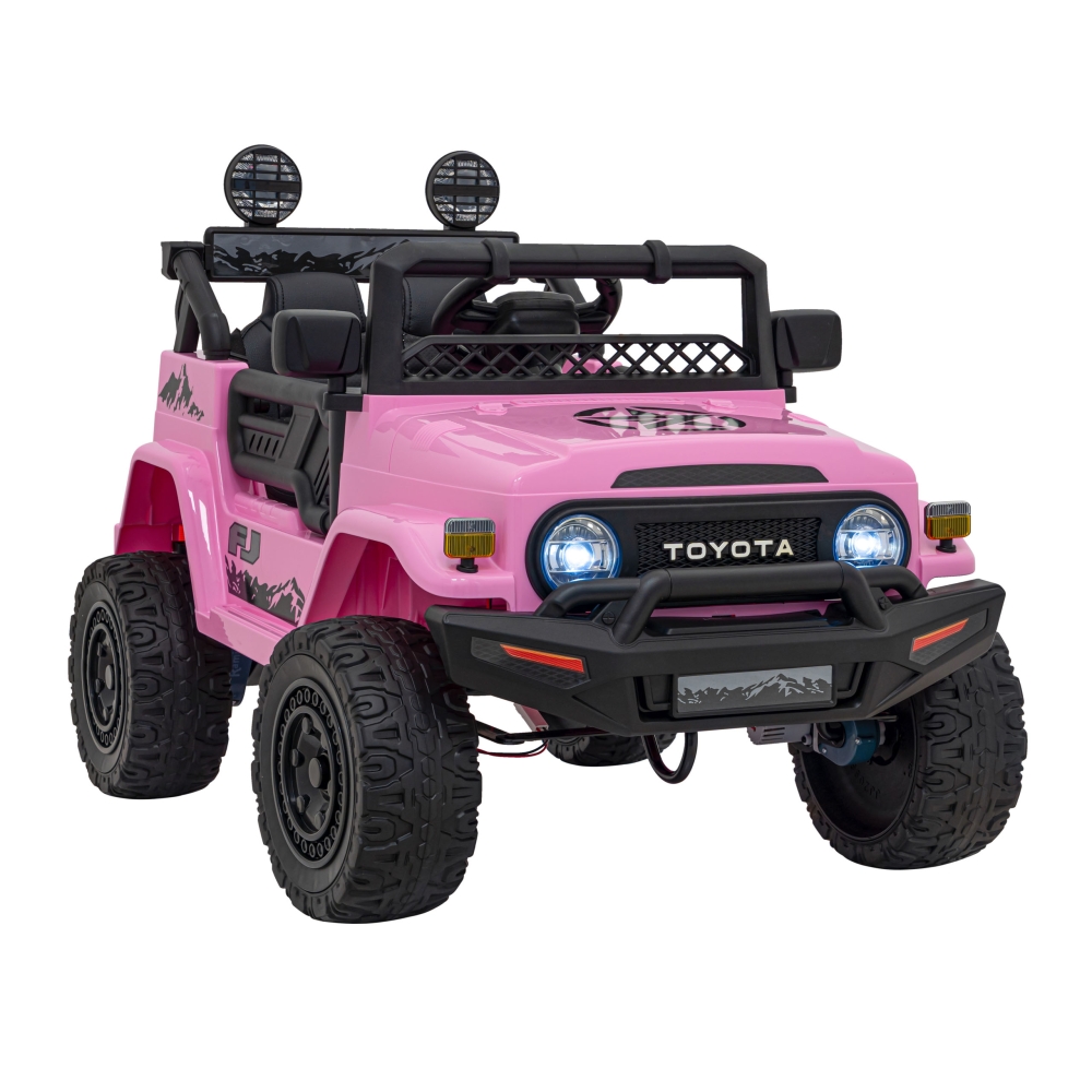 Elektromobilis Toyota FJ Cruiser 4x4, Pink-Elektromobiliai vaikams, Visureigiai-e-vaikas