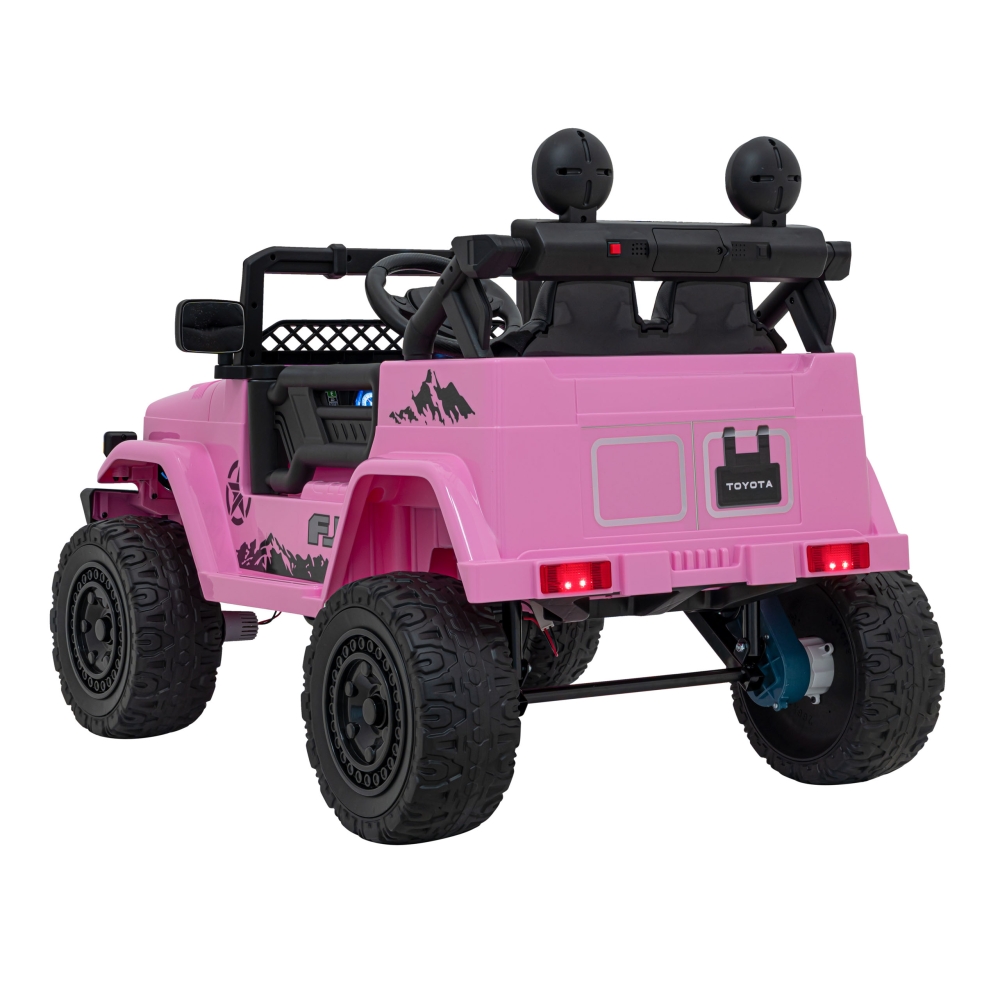 Elektromobilis Toyota FJ Cruiser 4x4, Pink-Elektromobiliai vaikams, Visureigiai-e-vaikas