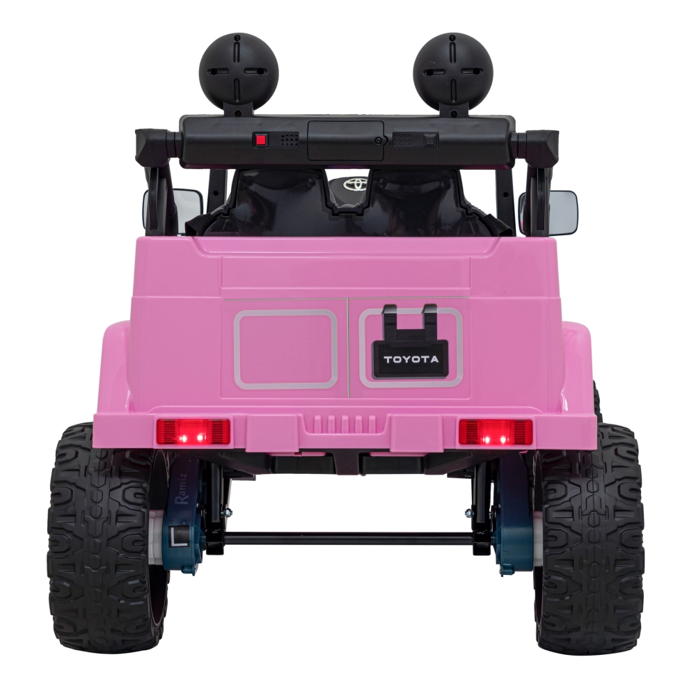 Toyota FJ Cruiser dla dzieci Różowy + Pilot + Napęd 4x4 + Audio LED + EVA + Wolny Start