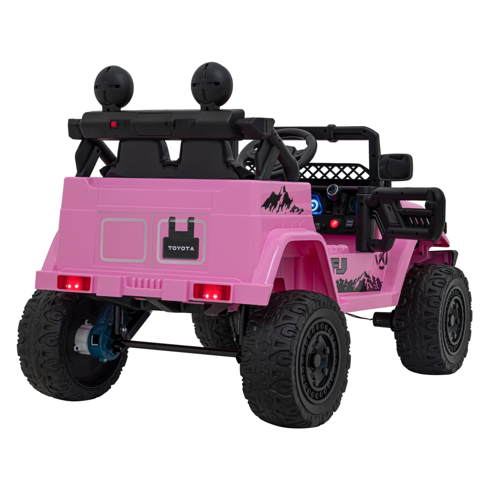 Elektromobilis Toyota FJ Cruiser 4x4, Pink-Elektromobiliai vaikams, Visureigiai-e-vaikas