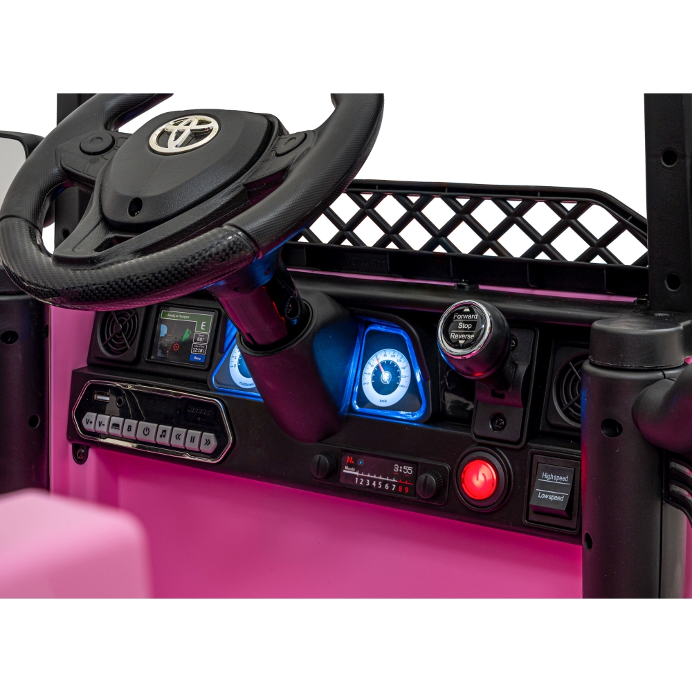 Elektromobilis Toyota FJ Cruiser 4x4, Pink-Elektromobiliai vaikams, Visureigiai-e-vaikas