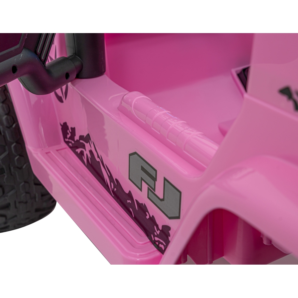 Elektromobilis Toyota FJ Cruiser 4x4, Pink-Elektromobiliai vaikams, Visureigiai-e-vaikas