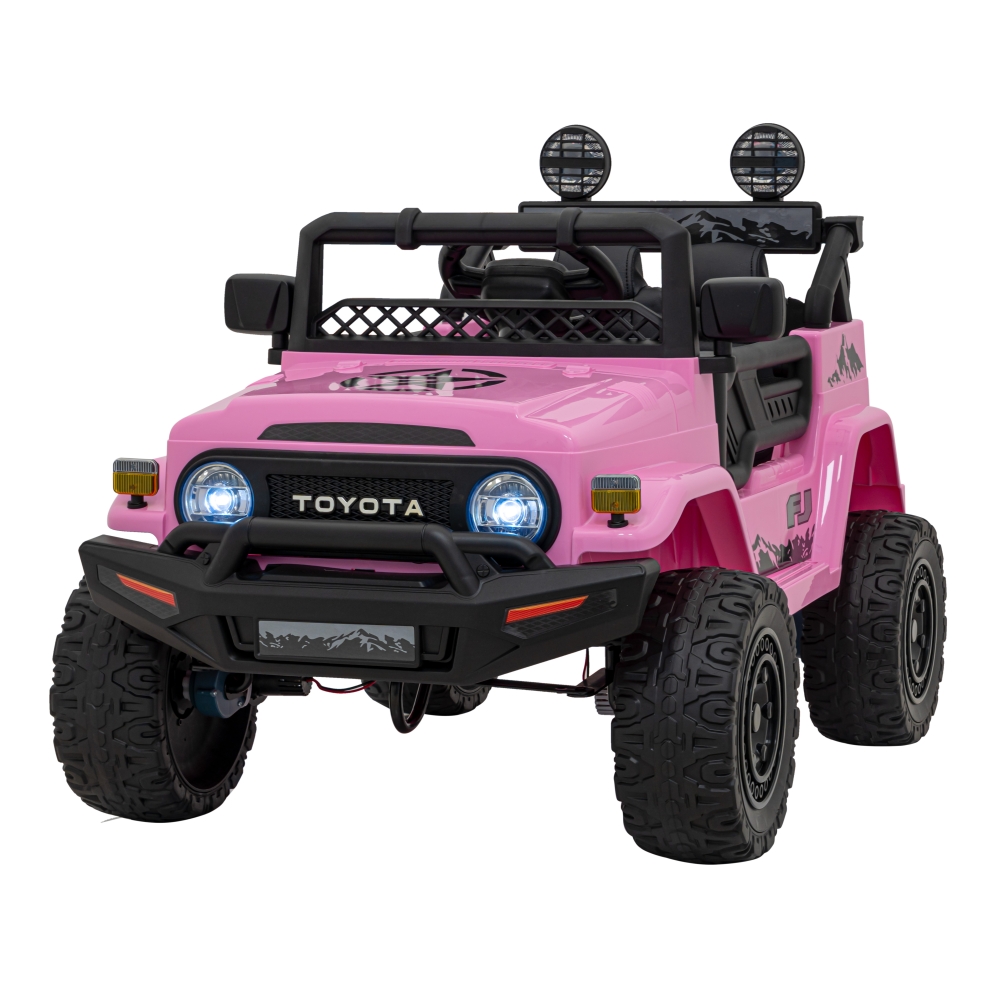 Elektromobilis Toyota FJ Cruiser 4x4, Pink-Elektromobiliai vaikams, Visureigiai-e-vaikas