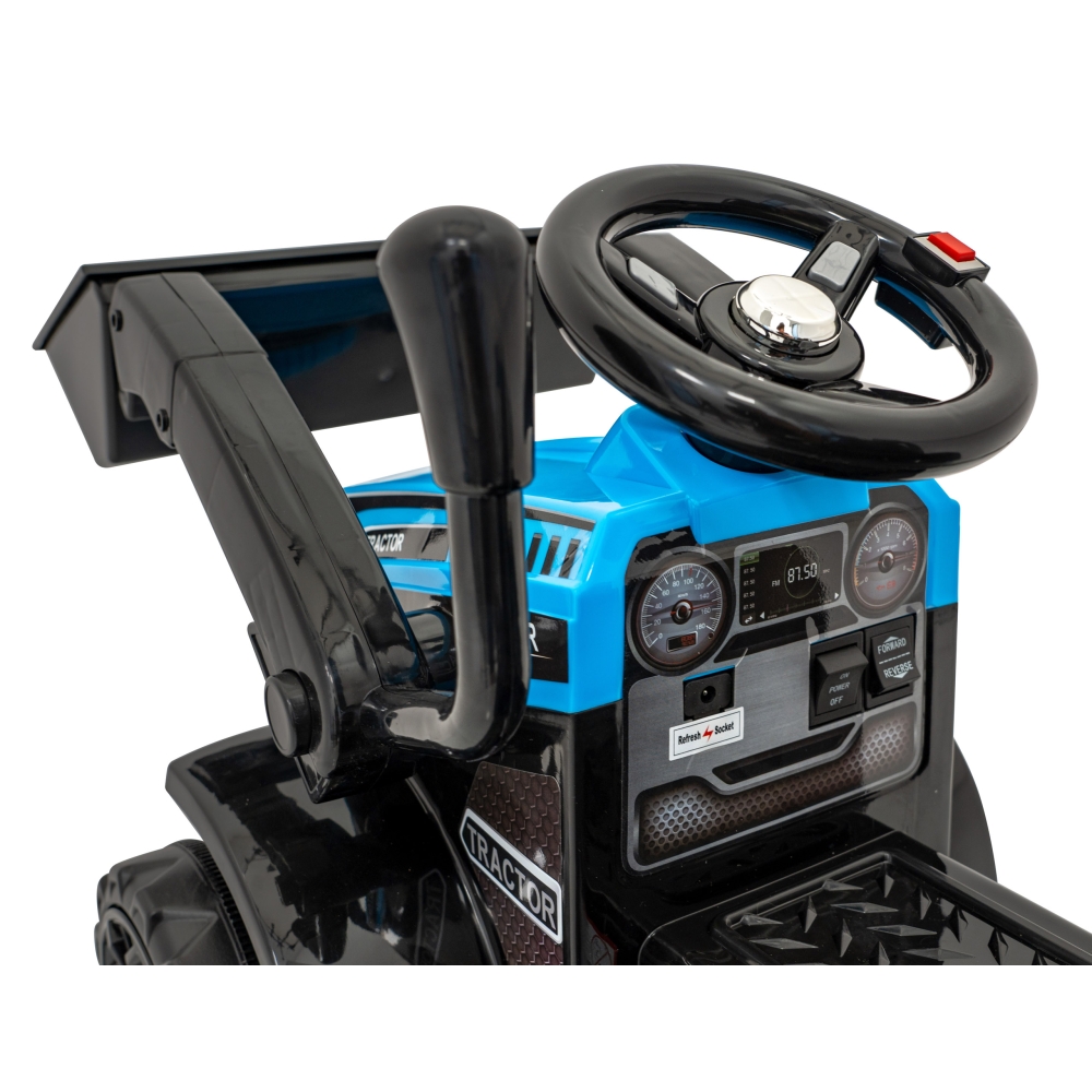 Elektrinis traktorius-buldozeris G320, Blue-Elektromobiliai vaikams, Traktoriai-e-vaikas