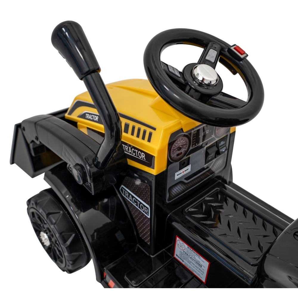 Elektrinis traktorius-buldozeris G320, Yellow-Elektromobiliai vaikams, Traktoriai-e-vaikas