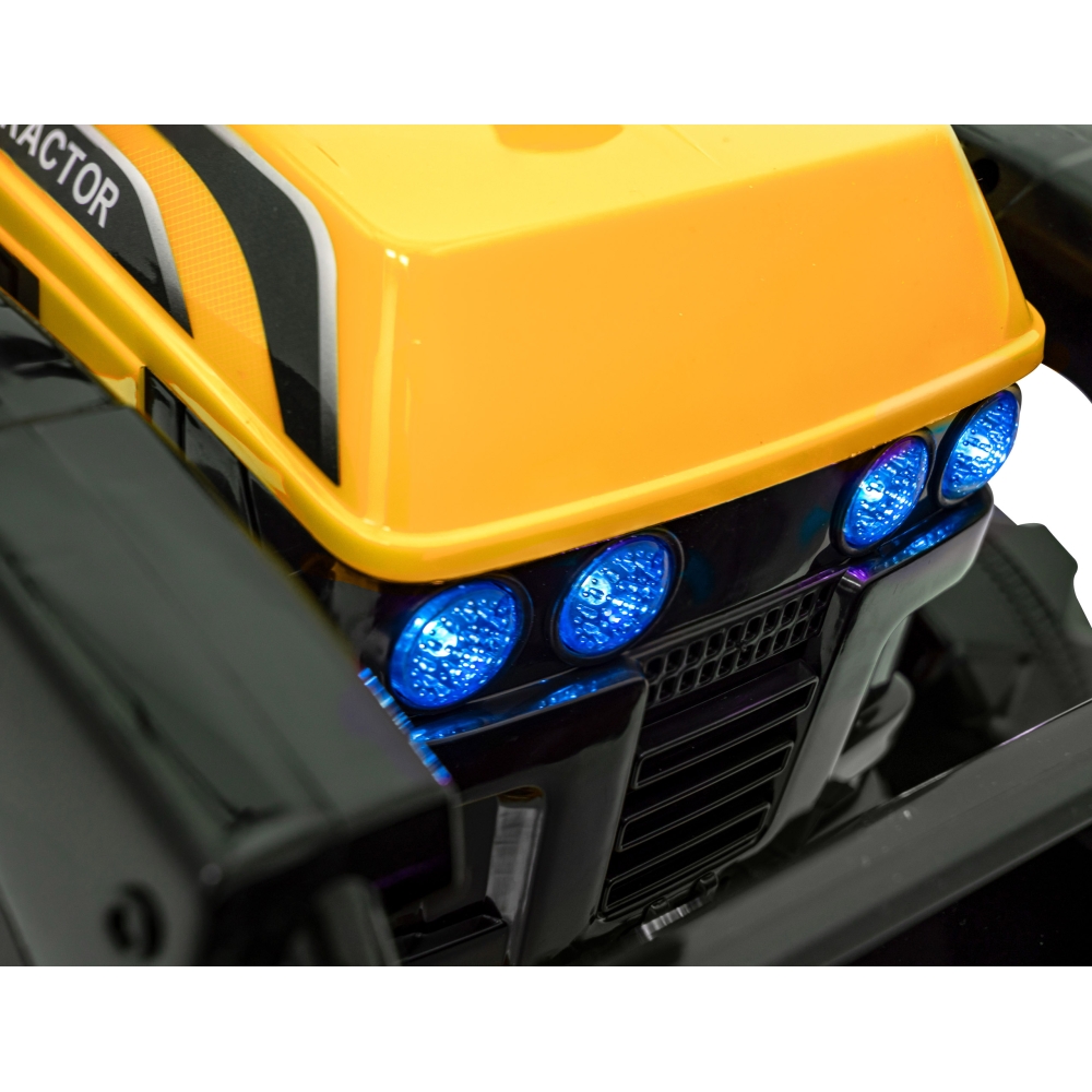 Elektrinis traktorius-buldozeris G320, Yellow-Elektromobiliai vaikams, Traktoriai-e-vaikas