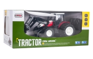 Raudonas R/C traktorius su turbinomis