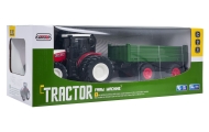 Traktor Czerwony R/C Z Zieloną Naczepą