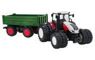 Traktor Czerwony R/C Z Zieloną Naczepą