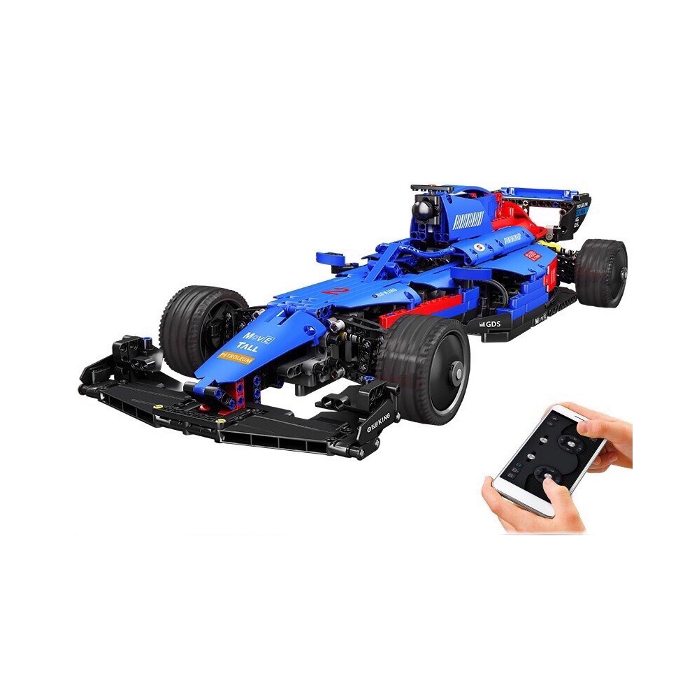 Konstruktorius F1 automobilis, 1065 el., mėlynas
