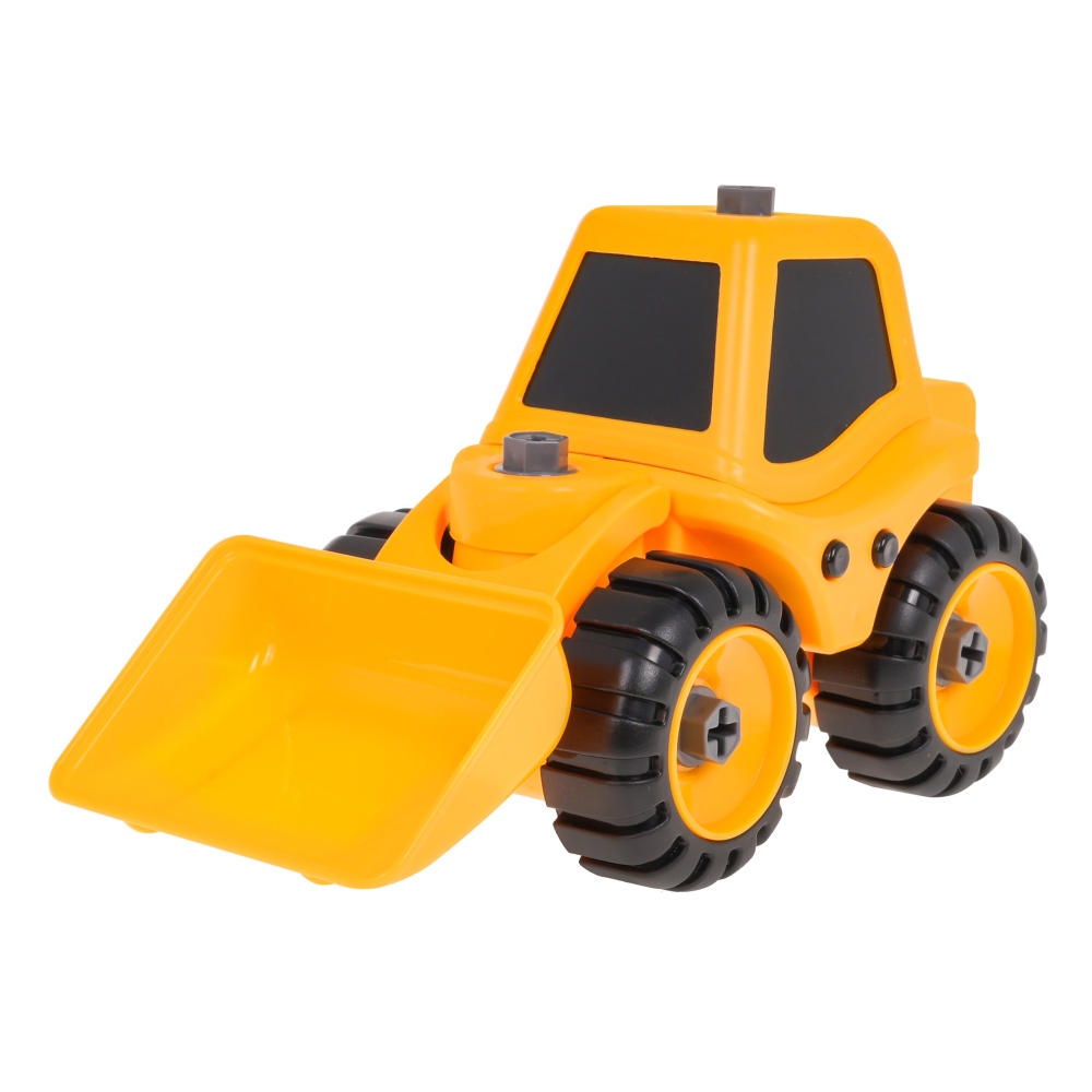 Statybinės transporto priemonės buldozeris, skirtas apsisukimui