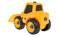 Statybinės transporto priemonės buldozeris, skirtas apsisukimui
