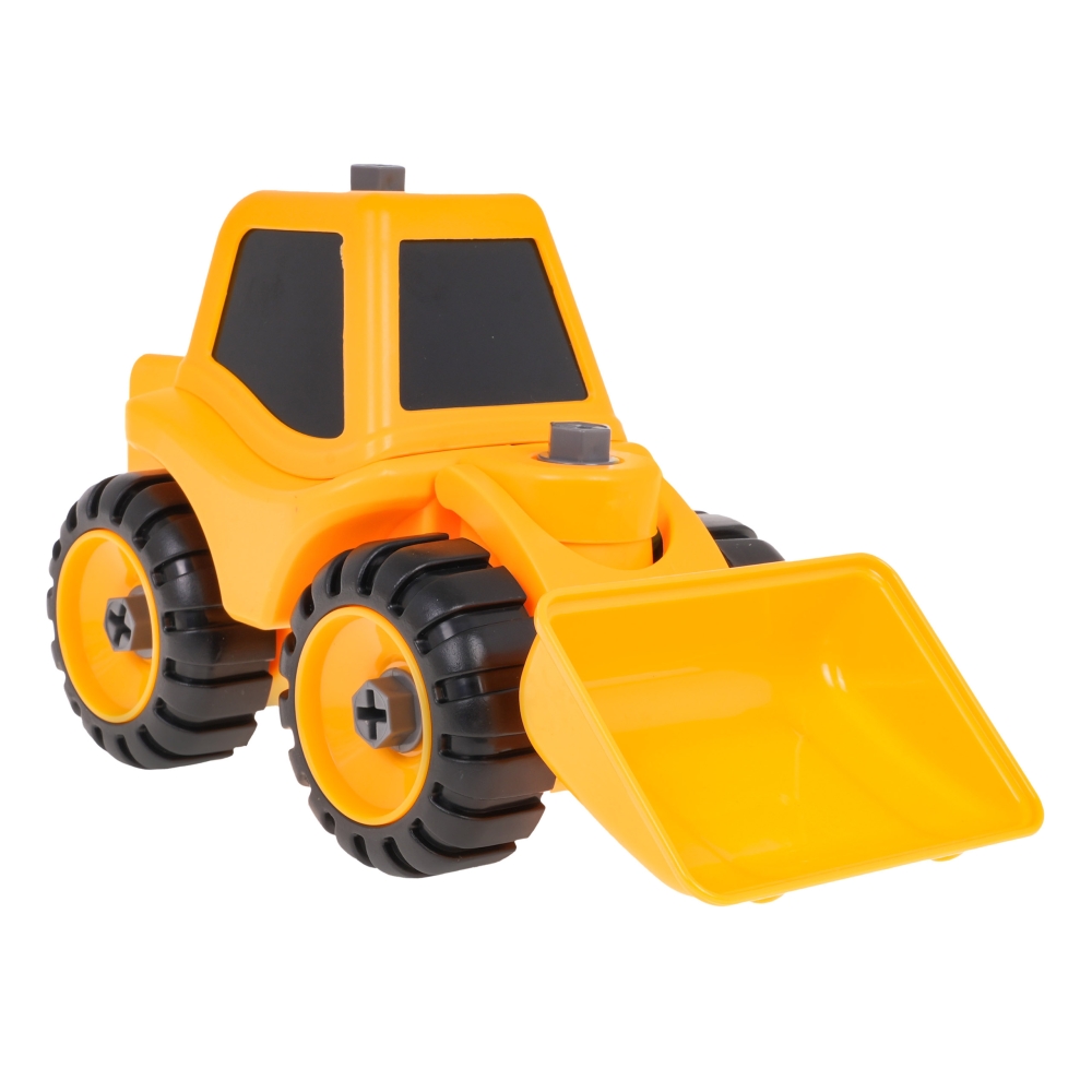 Statybinės transporto priemonės buldozeris, skirtas apsisukimui