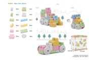 BIO kaladėlės vaikams 18m+ 30 el. + Bioplastikas + Pastelinės spalvos + Užapvalinti kraštai