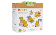 BIO kaladėlės vaikams 18m+ 30 el. + Bioplastikas + Pastelinės spalvos + Užapvalinti kraštai