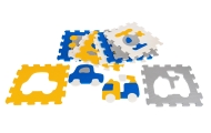 Mata z 9 Puzzli Pojazdy dla dzieci 10m+ Pianka EVA + Układanka pojazdy maszyny + Składanie figur 3D