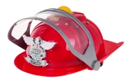 Interaktywny Kask Strażaka dla dzieci 3+ Dźwięki Syren + Światełka + Regulowany obwód