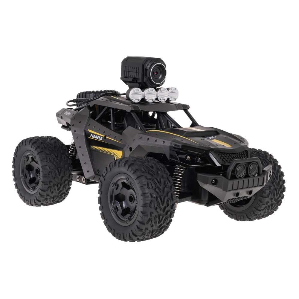 Visureigis su kamera MEGA Crawler PIONEER, pilkos spalvos-Žaislai, Auto ir transporto žaislai, Valdomos radijo bangomis-e-vaikas