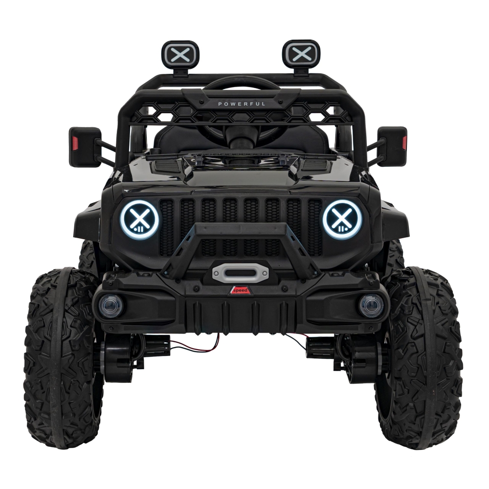 Elektromobilis OFF ROAD Speed, juodas-Elektromobiliai vaikams, Visureigiai-e-vaikas