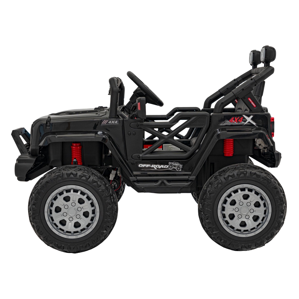 Elektromobilis OFF ROAD Speed, juodas-Elektromobiliai vaikams, Visureigiai-e-vaikas