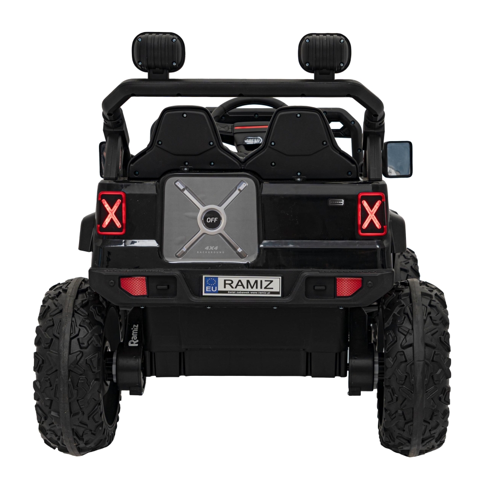 Elektromobilis OFF ROAD Speed, juodas-Elektromobiliai vaikams, Visureigiai-e-vaikas