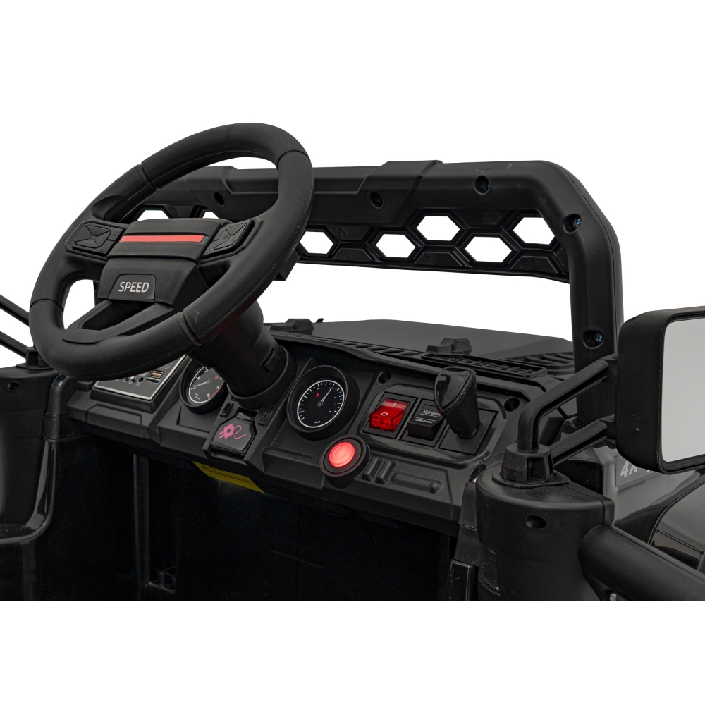 Elektromobilis OFF ROAD Speed, juodas-Elektromobiliai vaikams, Visureigiai-e-vaikas