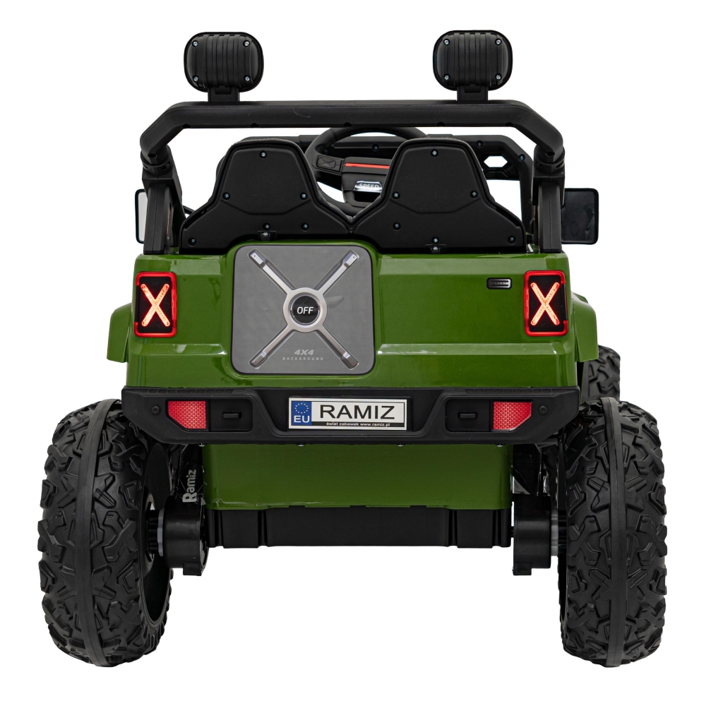Elektromobilis OFF ROAD Speed, žalia-Elektromobiliai vaikams, Visureigiai-e-vaikas