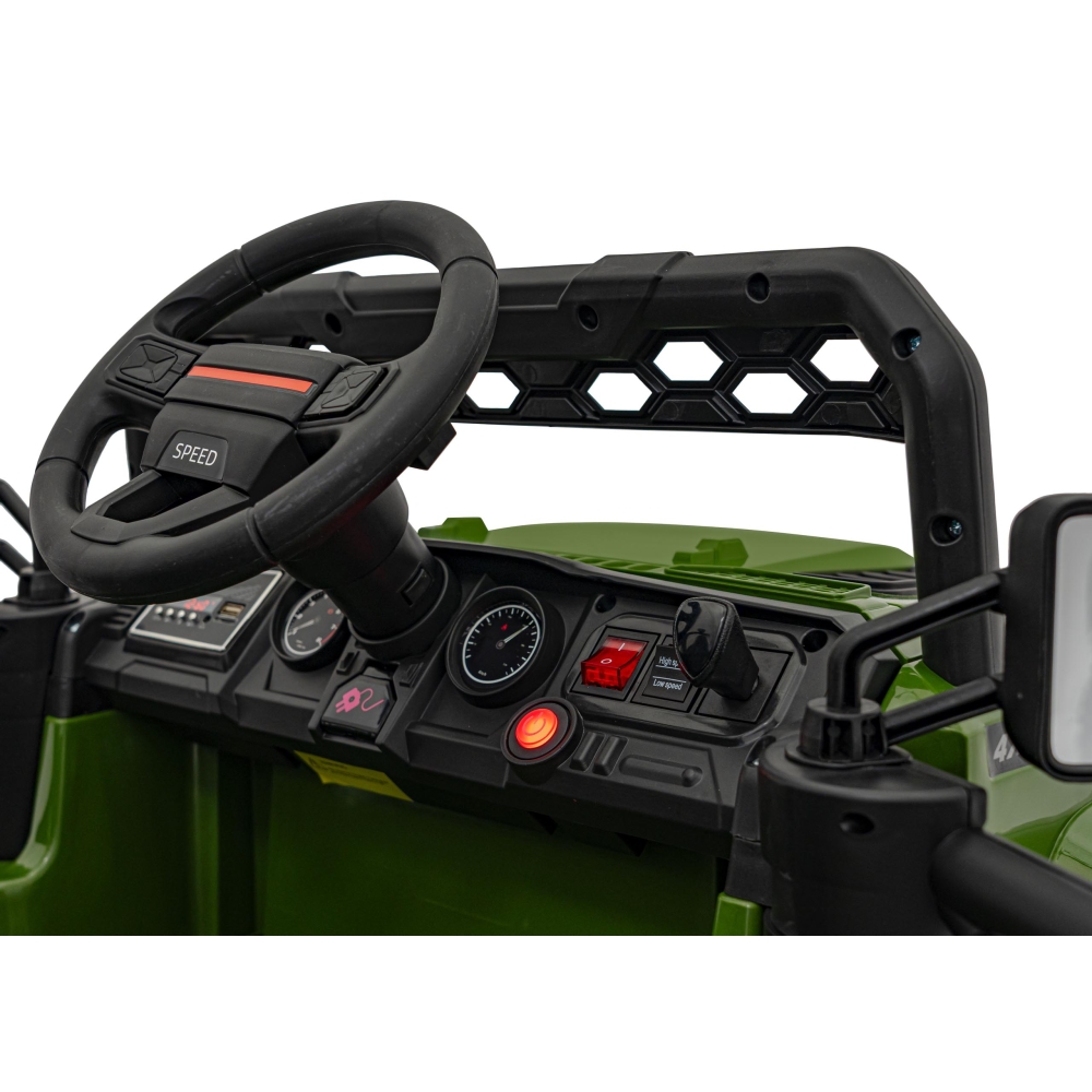 Elektromobilis OFF ROAD Speed, žalia-Elektromobiliai vaikams, Visureigiai-e-vaikas