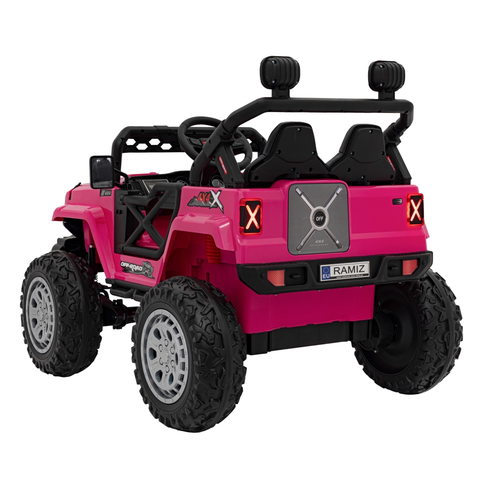 Elektromobilis OFF ROAD Speed, rožinis-Elektromobiliai vaikams, Visureigiai-e-vaikas
