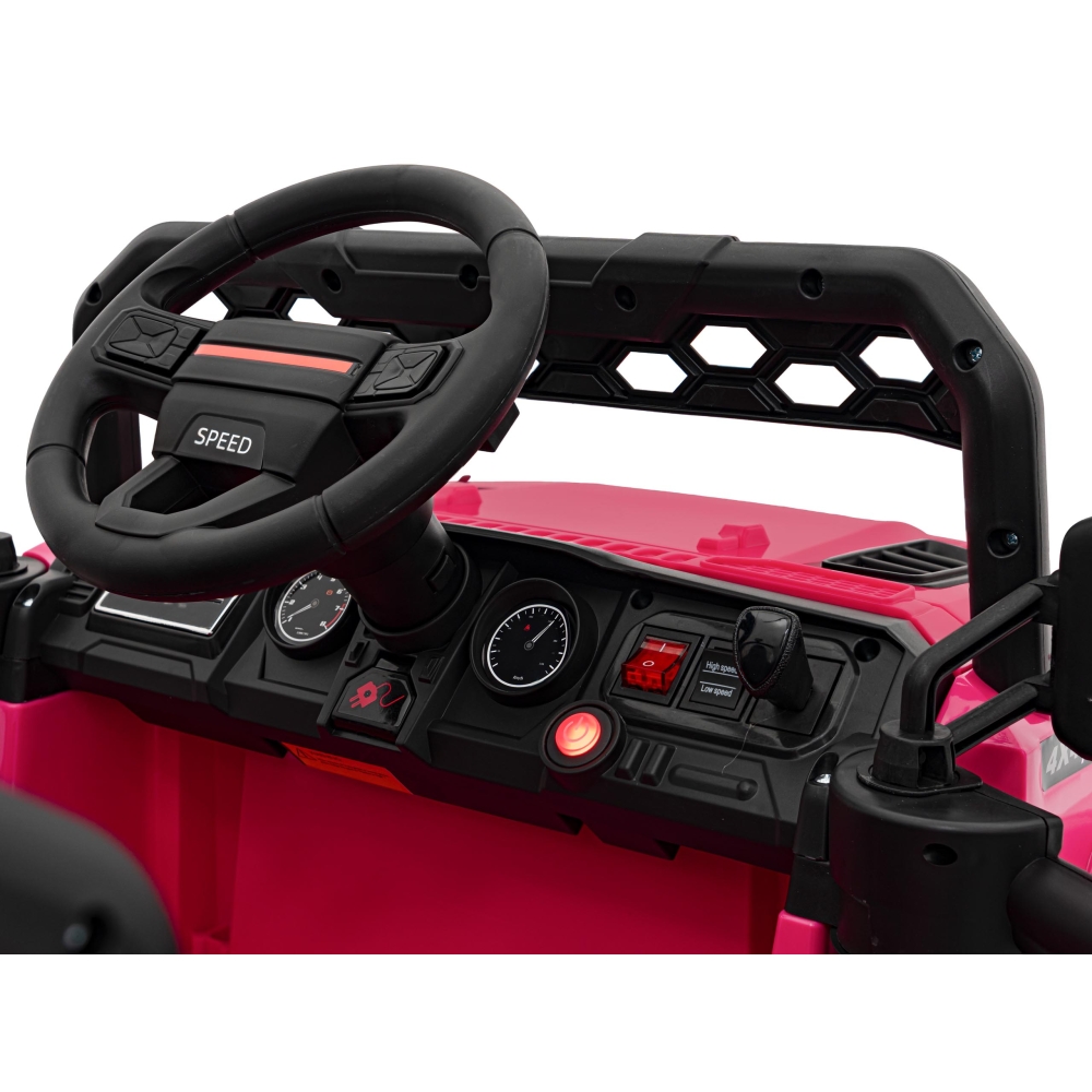 Elektromobilis OFF ROAD Speed, rožinis-Elektromobiliai vaikams, Visureigiai-e-vaikas