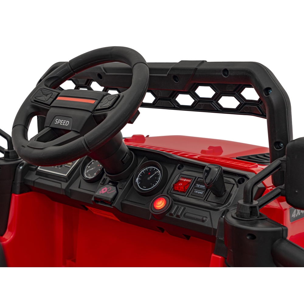 Elektromobilis OFF ROAD Speed, raudona-Elektromobiliai vaikams, Visureigiai-e-vaikas