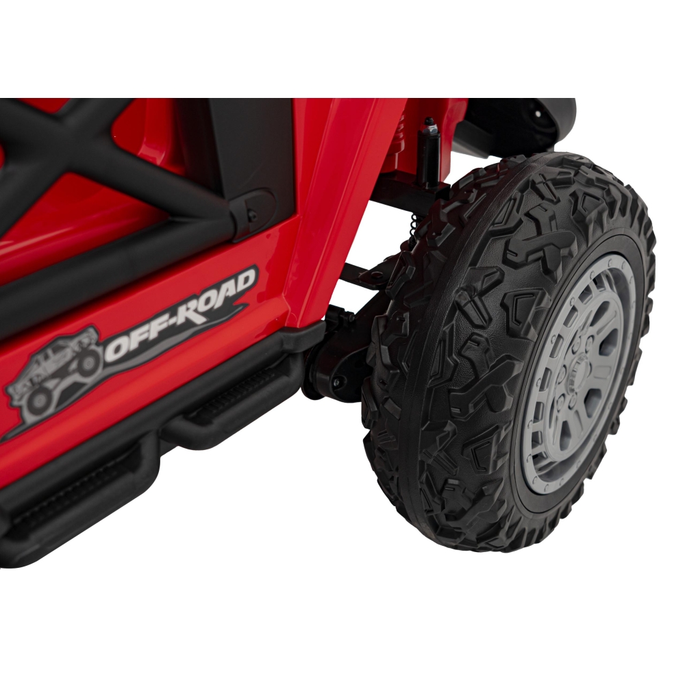 Elektromobilis OFF ROAD Speed, raudona-Elektromobiliai vaikams, Visureigiai-e-vaikas