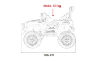 Elektromobilis OFF ROAD Speed, raudona-Elektromobiliai vaikams, Visureigiai-e-vaikas