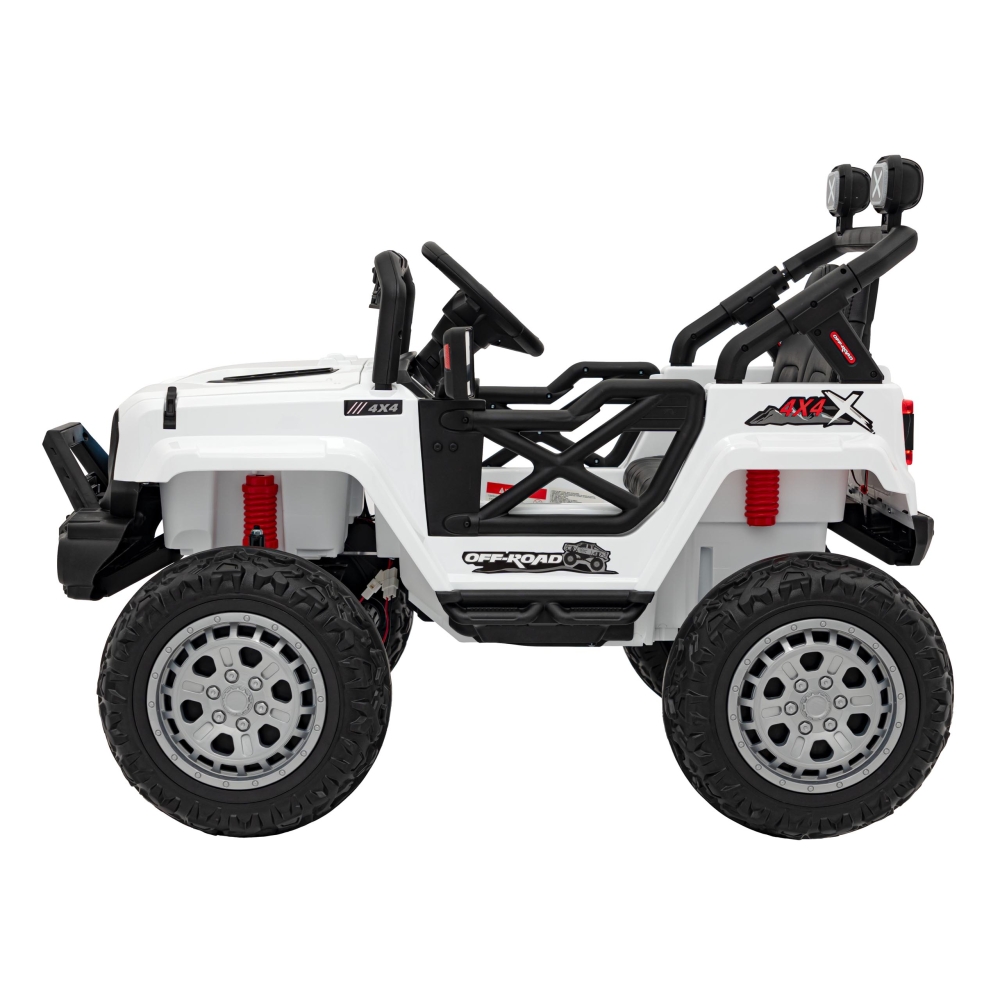 Elektromobilis OFF ROAD Speed, baltas-Elektromobiliai vaikams, Visureigiai-e-vaikas