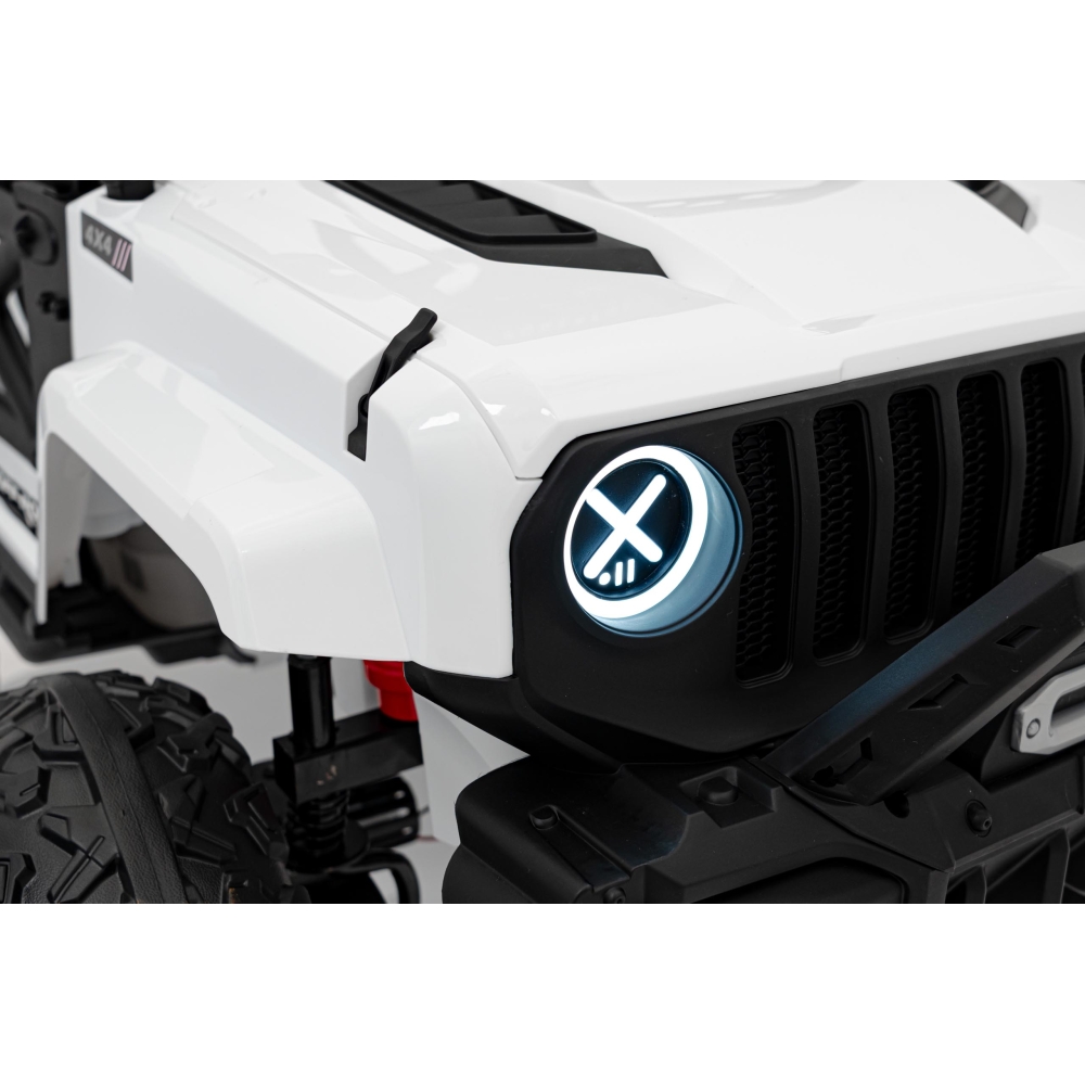 Elektromobilis OFF ROAD Speed, baltas-Elektromobiliai vaikams, Visureigiai-e-vaikas